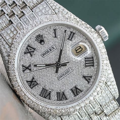 rolex diamond watch with unique dial|Rolex full diamond watch price.